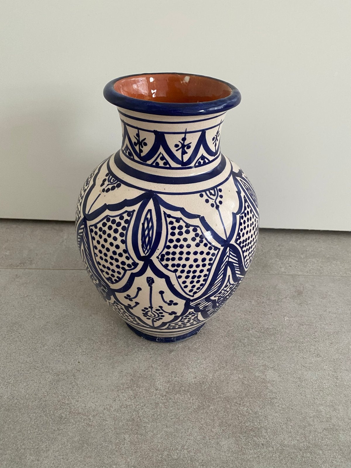 Decoratieve Marokkaanse vaas - Handgeschilderd, Ophalen of Verzenden