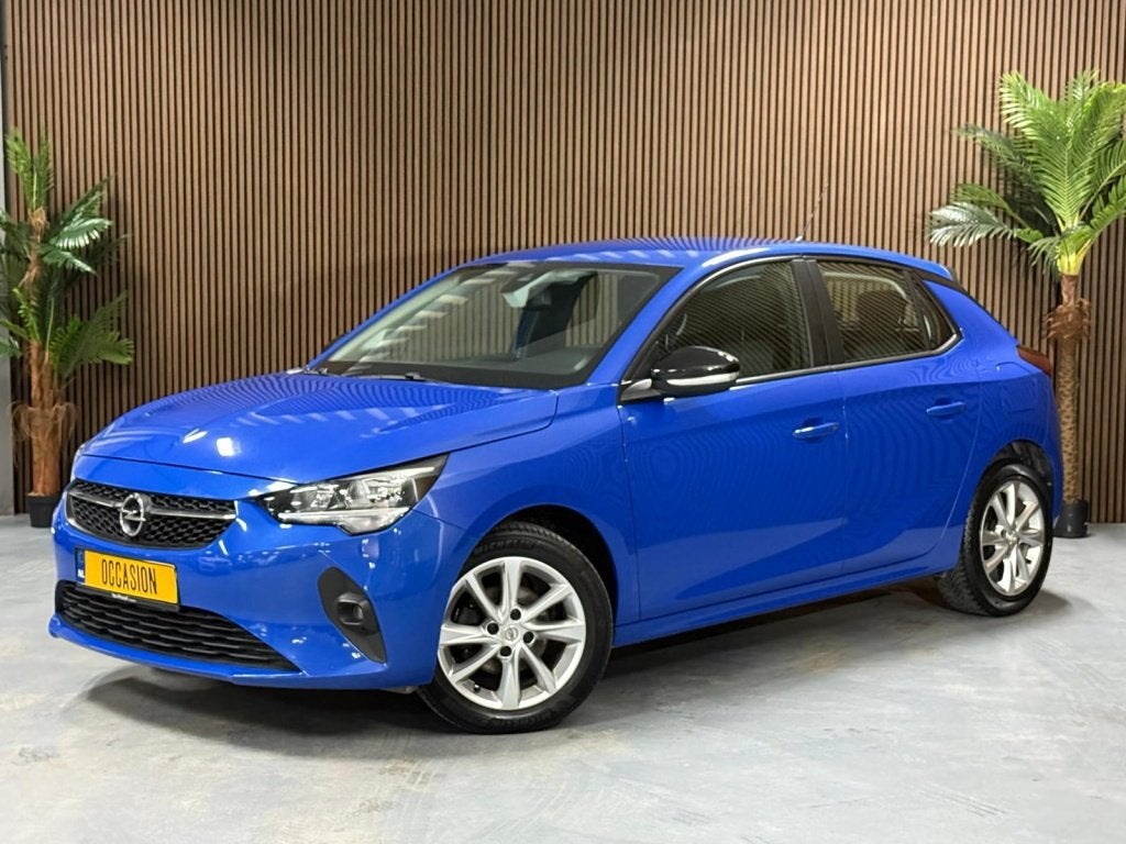 Opel Corsa 1.2 Ultimate Belgische papieren (bj 2020), Auto's, Gebruikt, 1199 cc, Blauw, Bedrijf