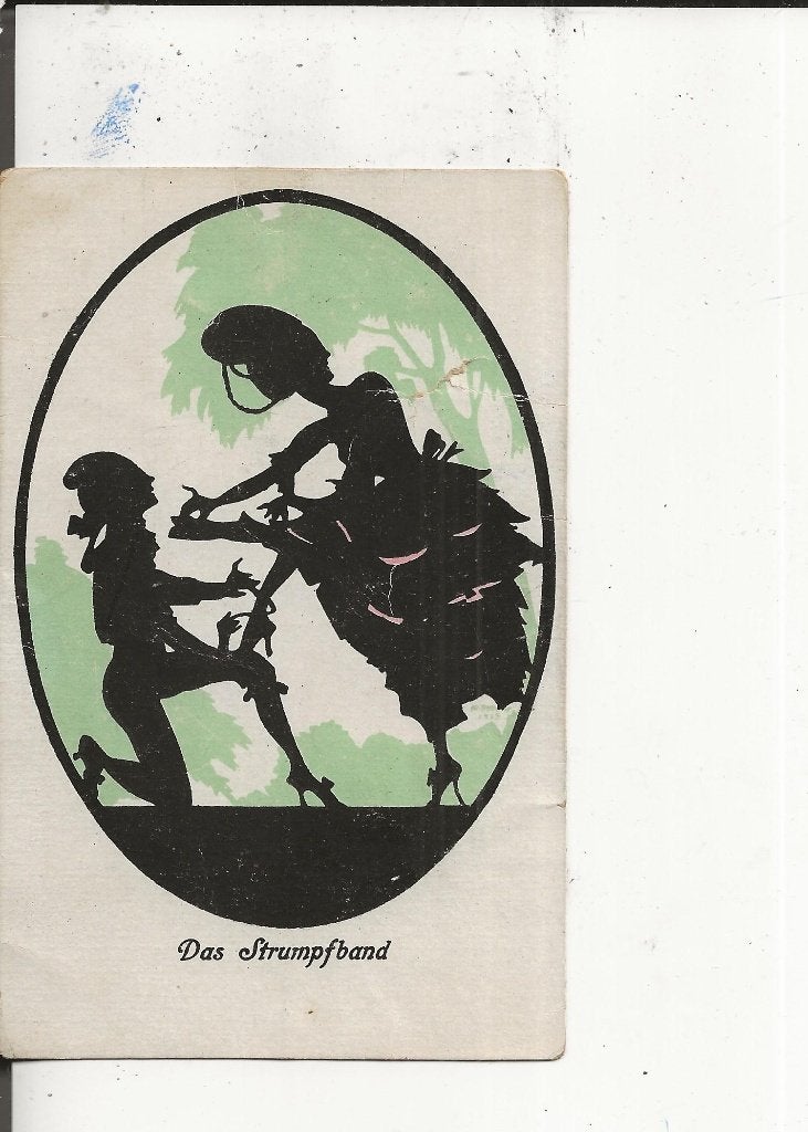 Das Strumfpband silhouet, Ophalen of Verzenden, 1920 tot 1940, Gelopen, Overige thema's