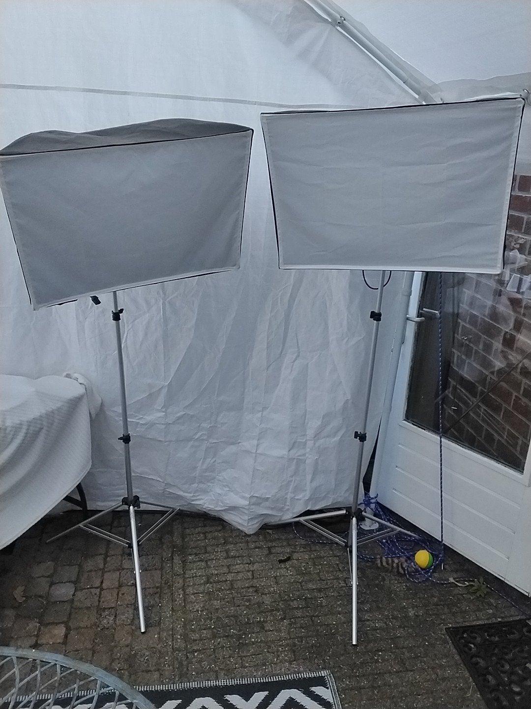 Falcon Eyes SS-200F Studioflitser met Softbox en Statief, Gebruikt, Falcon Eyes, Ophalen of Verzenden, Inclusief softbox