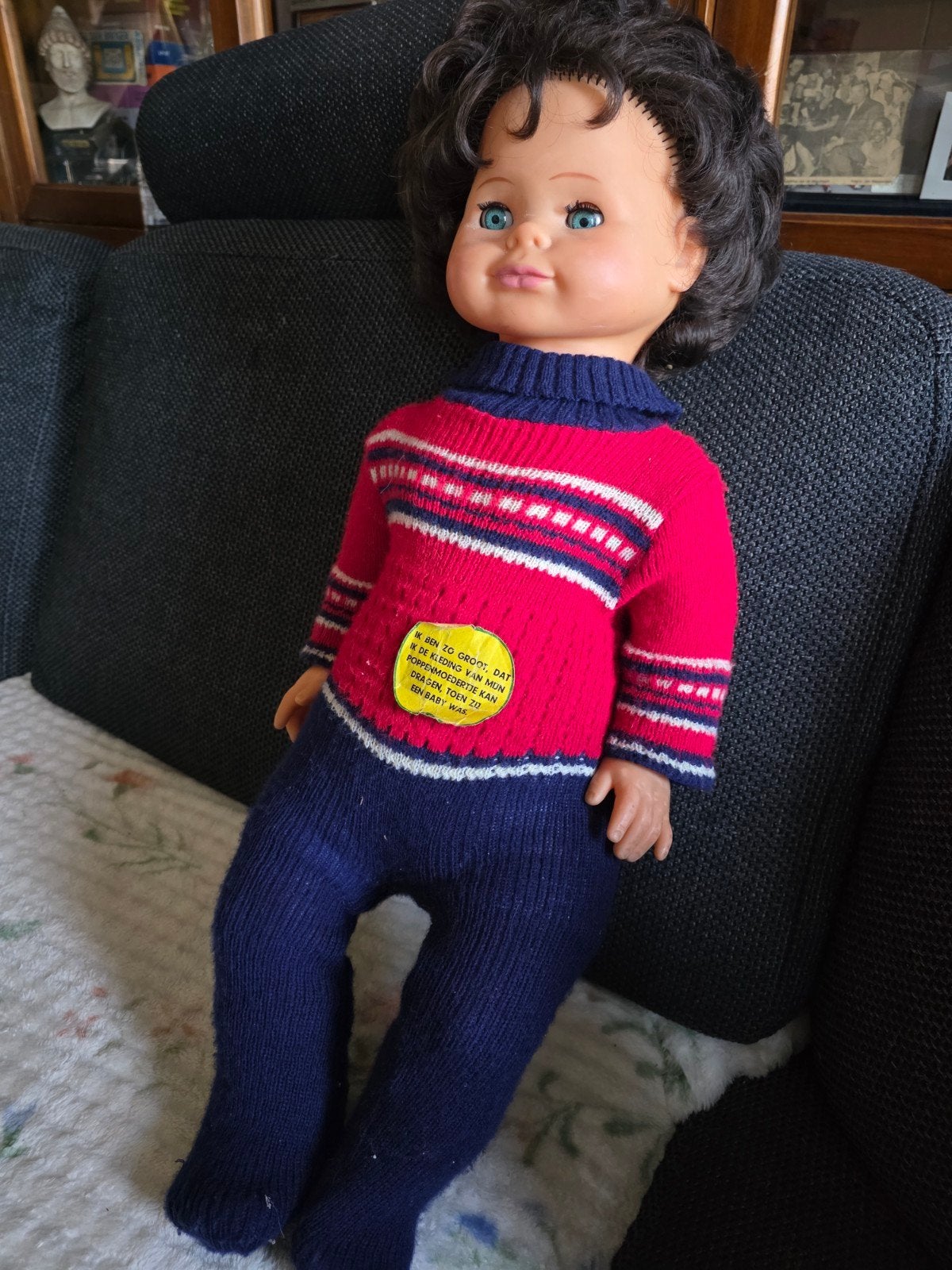 Vintage Lissy Beth pop Hema met origineel gebreid pakje, Ophalen of Verzenden, Gebruikt, Pop