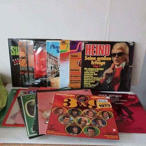 Vinyl LP Duits o.a Heino Schlager 20 stuks PARTIJ PRIJS, Ophalen of Verzenden, Gebruikt, 12 inch