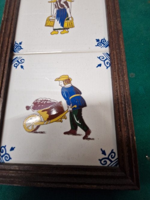 tegel melkmeisje en de kruier, Ophalen of Verzenden, 'T Olde Gre-j, Info@toldegrej.nl, Endepoelstraat 20f Didam