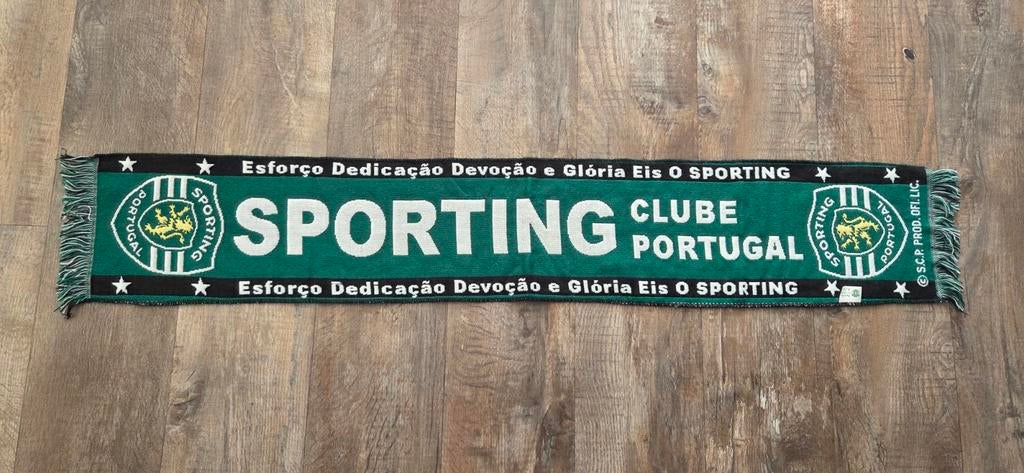 Sjaal Sporting Portugal, Ophalen of Verzenden, Zo goed als nieuw, Buitenlandse clubs, Vaantje of Sjaal