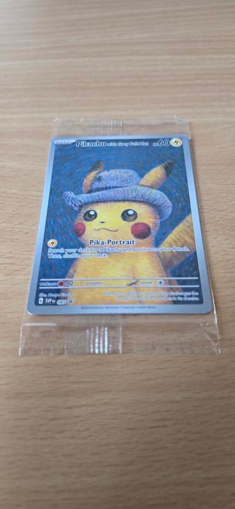 Pikachu van gogh museum Pokémon Kaart - sealed, Ophalen of Verzenden, Nieuw, Losse kaart