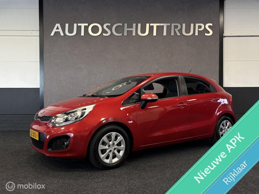 Kia Rio 1.2 CVVT Plus Pack AIRCO / CDV / ELEK.PAKKET / GOED, Euro 5, Zwart, 4 cilinders, Origineel Nederlands