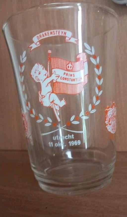 Glas geboorte Prins Constantijn 11 oktober 1969 nieuw, Ophalen of Verzenden, Nieuw