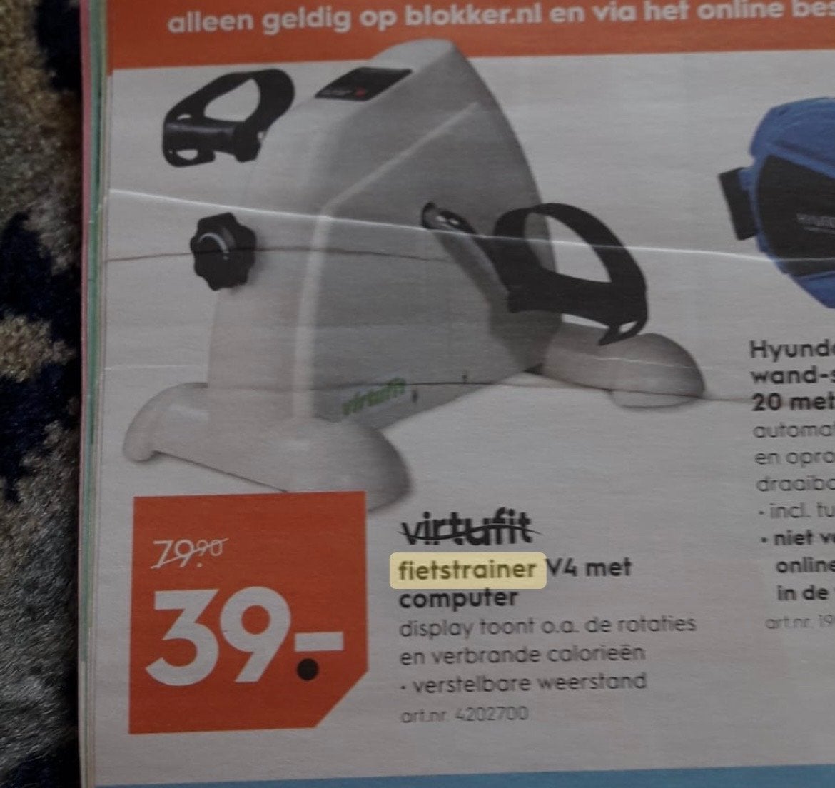 Fietstrainer soortgelijk aan plaatje, Ophalen, Nieuw, Benen, Overige typen