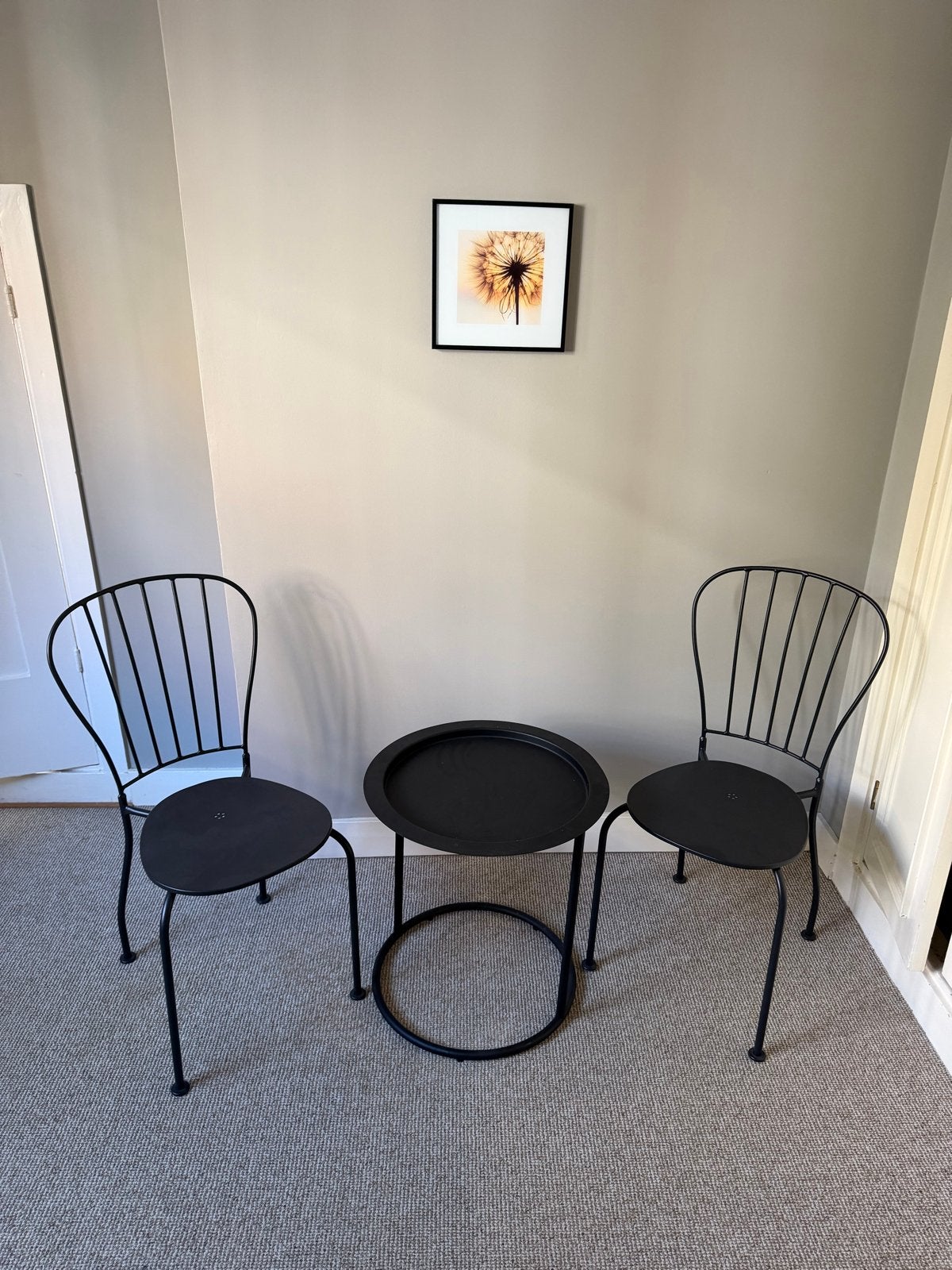 Ikea Lacko balkon set met 2 stoelen en optionele tafel, Ophalen, Zo goed als nieuw, Metaal