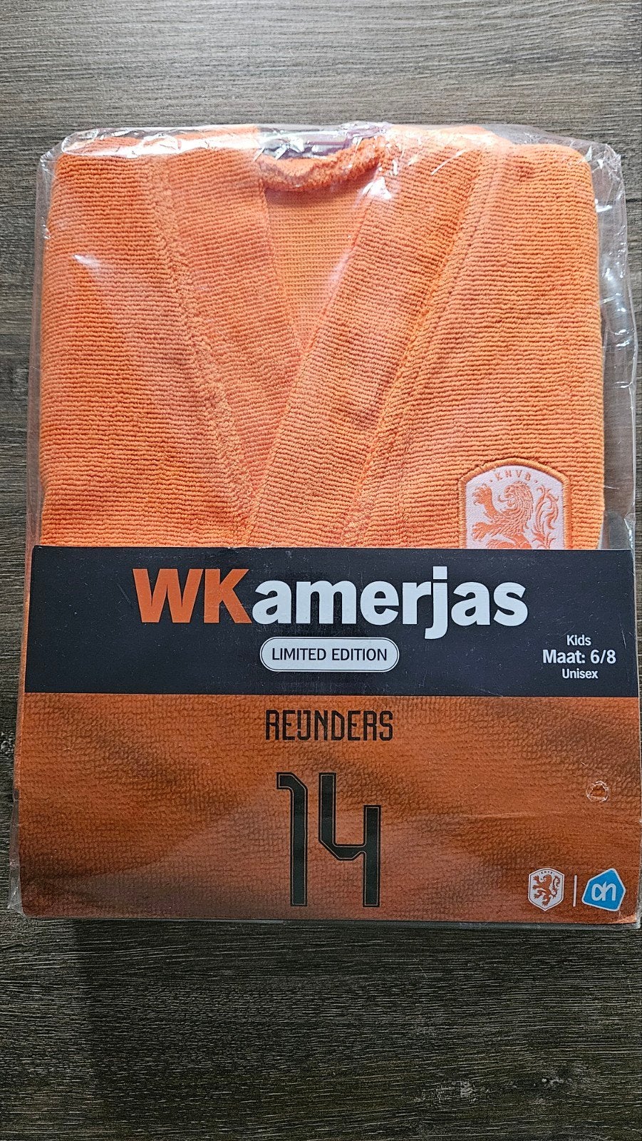 WKamerjas Reijnders 14 Kids Maat 6/8 Oranje Nieuw, Ophalen of Verzenden, Nieuw, Albert Heijn, Jongen of Meisje