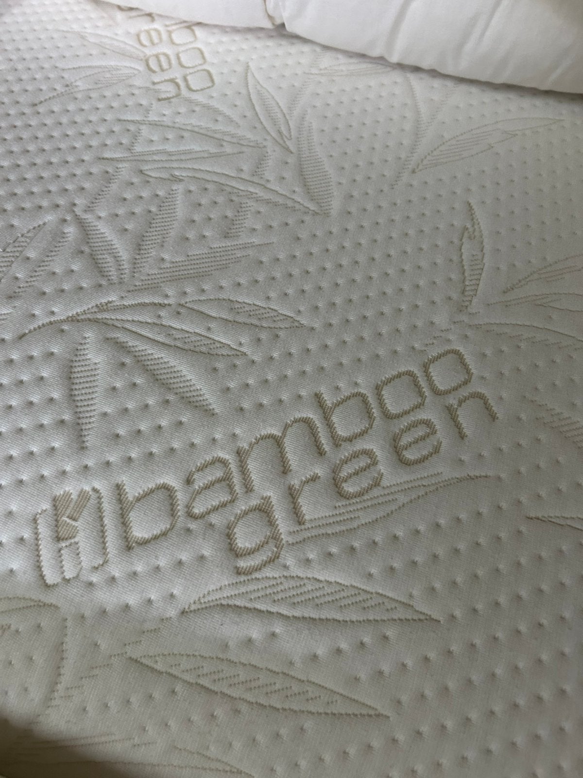 Bamboe topdekmatras., Ophalen, Zo goed als nieuw, Tweepersoons, 180 cm