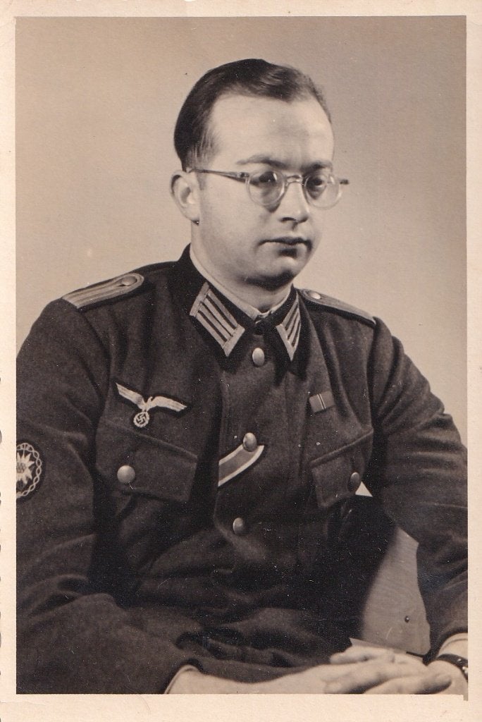 WO2 Foto Gebirgsjäger met Edelweiss! Topkwaliteit, Verzamelen, Ophalen of Verzenden, Nederland, Foto of Poster