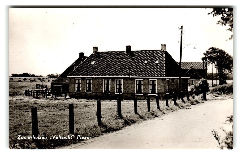 Piaam, (tussen Makkum en Gaast) Zomerhuizen "Veltzicht", Verzenden, 1960 tot 1980, Ongelopen, Friesland
