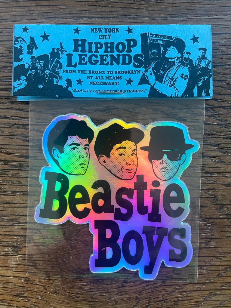 Beastie Boys NYC Hiphop Legends Hologram Sticker, Verzenden, Nieuw, Overige typen