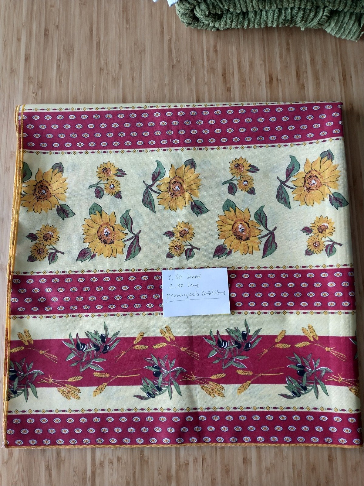 Provençaals tafelkleed 2 m x 1.60 m breed, Ophalen of Verzenden, Zo goed als nieuw, 160 cm, Rechthoek