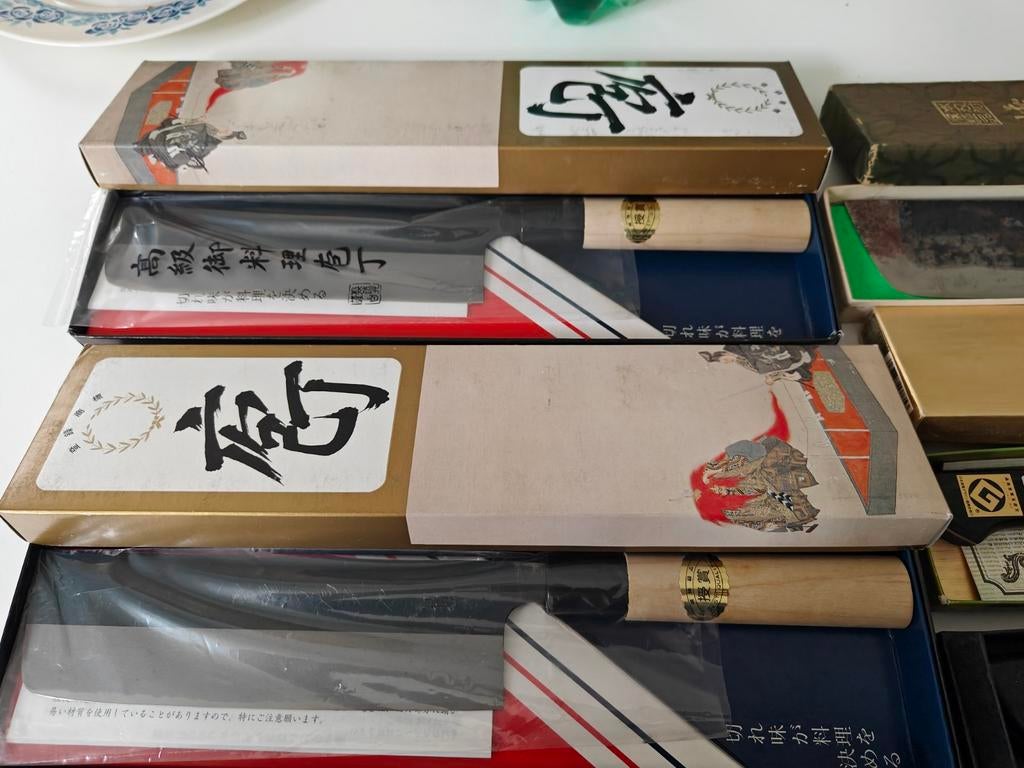 Nieuwe, vlijmscherpe Japanse koksmessen - diverse types, Ophalen of Verzenden, Nieuw