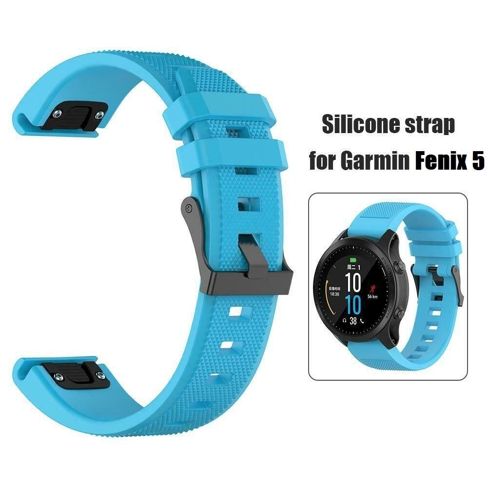Garmin Forerunner 945 935 Fenix 5 plus Quatix5 Band 22mm, Ophalen of Verzenden, Nieuw, Blauw, Android