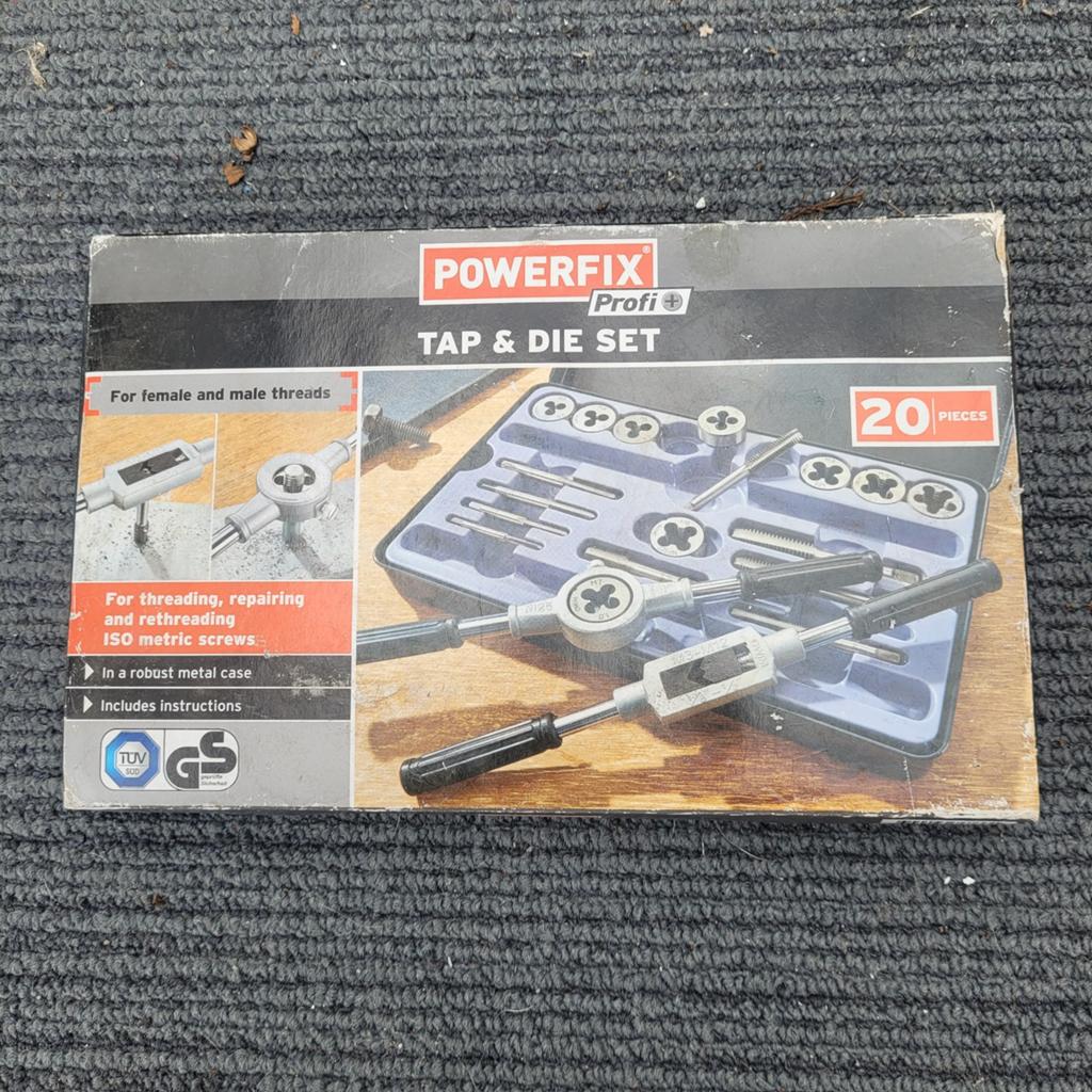 Nieuwe Powerfix Profi Tap & Die Set - 20-delig, Ophalen of Verzenden, Nieuw