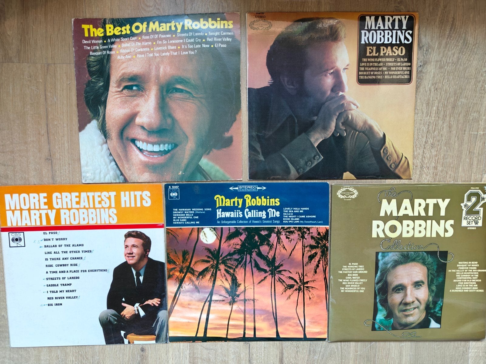 5 LP's van Marty Robbins, LP, Gebruikt, Ophalen of Verzenden, 12 inch