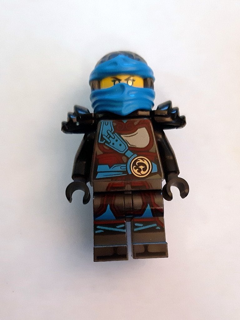 njo0279: Nya - The Hands of Time, Black Armor, Dual Sided, Lego, Ophalen of Verzenden, Zo goed als nieuw, Minifiguur