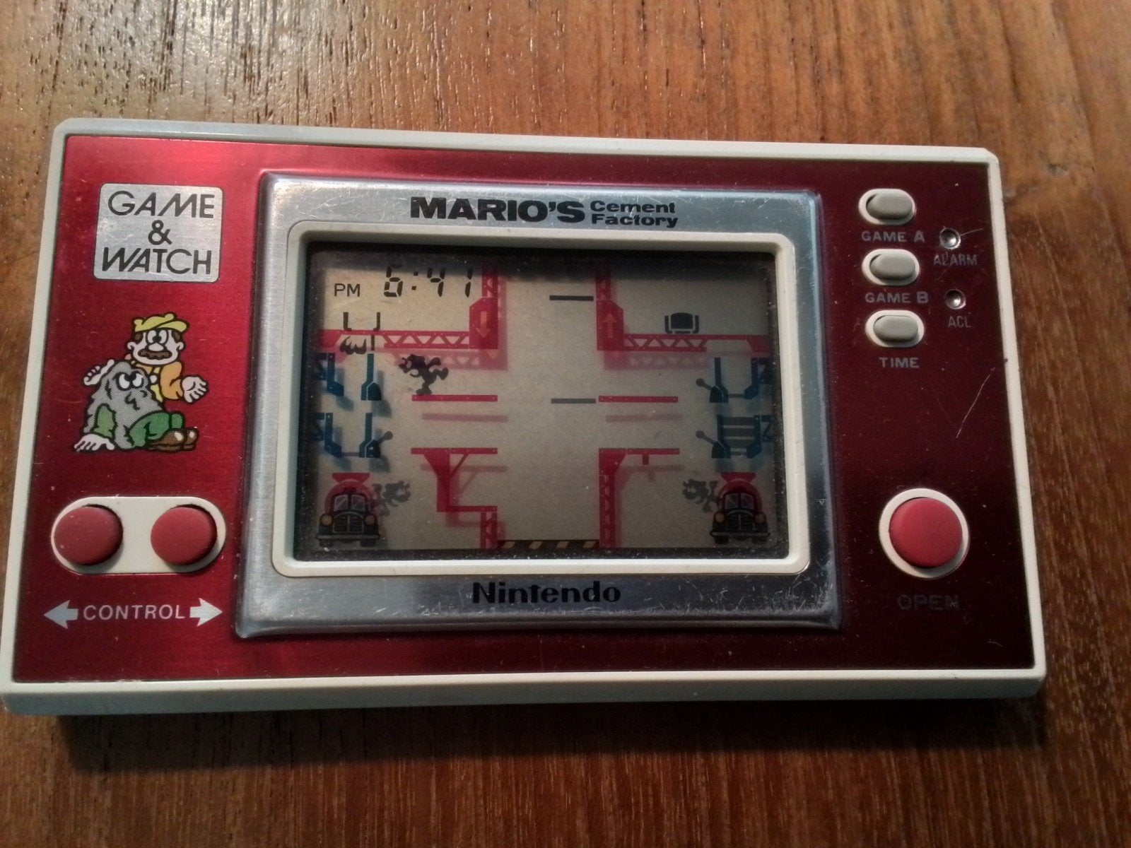 Nintendo Game & Watch Mario's Cement Factory (1983) .Vintage, Ophalen of Verzenden, Nintendo, Gebruikt