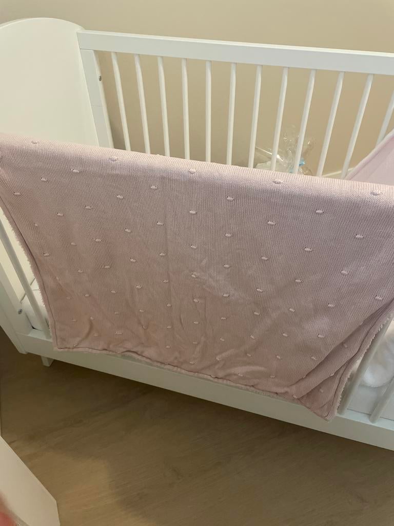Baby Only deken voor kinderwagen/ledikant - zacht roze, Ophalen of Verzenden, Zo goed als nieuw, 100 cm of meer, Deken