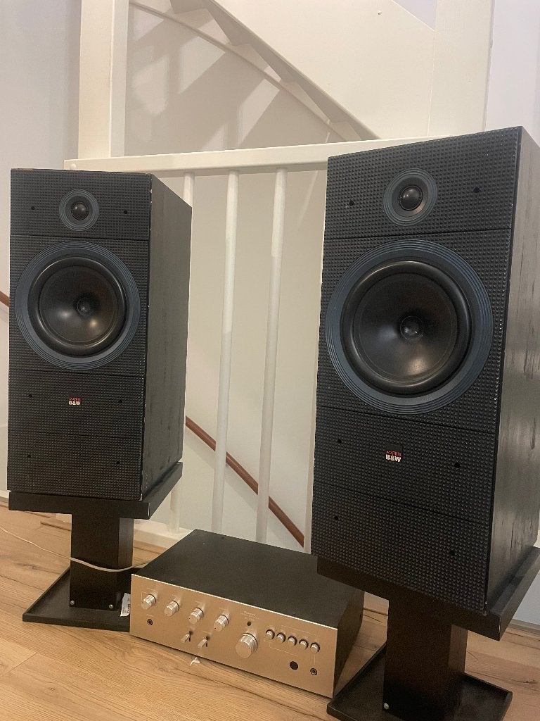 B&W Matrix boxen en Sansui versterker, Gebruikt, Ophalen, Overige merken, Minder dan 60 watt