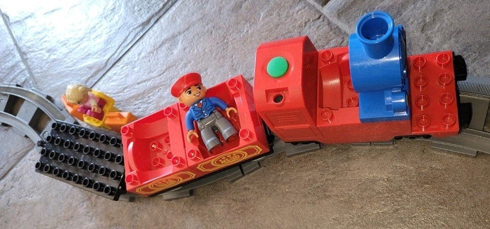 mooie lego duplo trein en spoorbaan, Ophalen of Verzenden, Zo goed als nieuw, Duplo