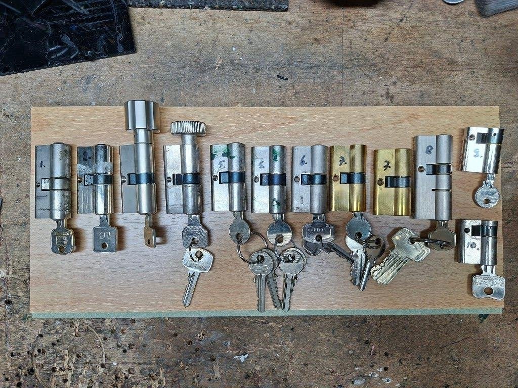cilinderslot eurocilinder cilinders skg, Ophalen of Verzenden, Gebruikt, Overige materialen, Slot