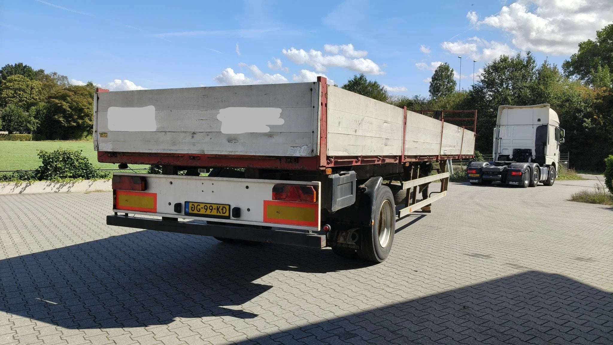 HRD N.T.L. CITY TRAILER ENKEL ASSER - LUCHTVERING - TROMMELR, Auto's, Vrachtwagens, Overige brandstoffen, Origineel Nederlands
