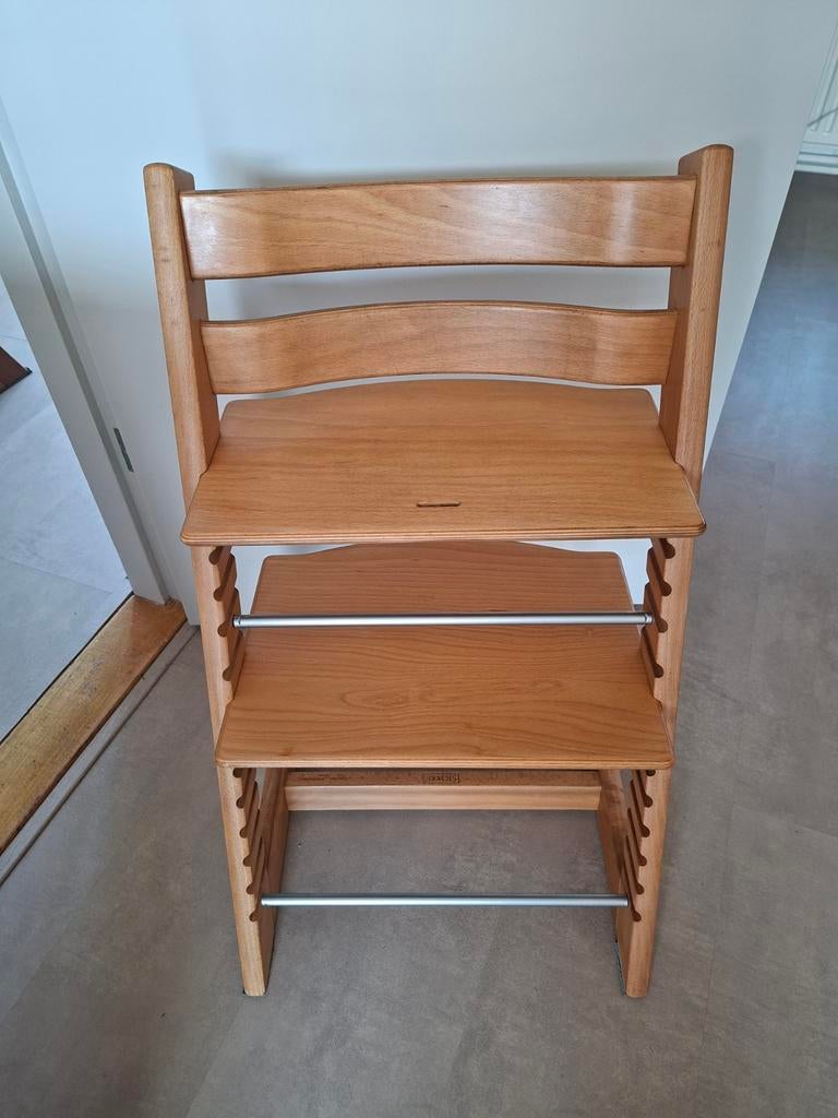 Stokke Tripp Trapp Limited Edition Eiken Nieuwste Model, Ophalen, Zo goed als nieuw, Meegroeistoel, Aanschuifbaar