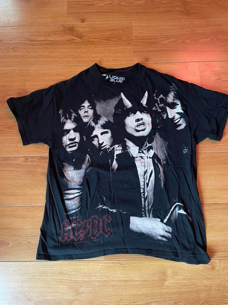 AC/DC  T shirt, Kleding | Heren, T-shirts, Ophalen of Verzenden, Gedragen, Maat 52/54 (L), Zwart