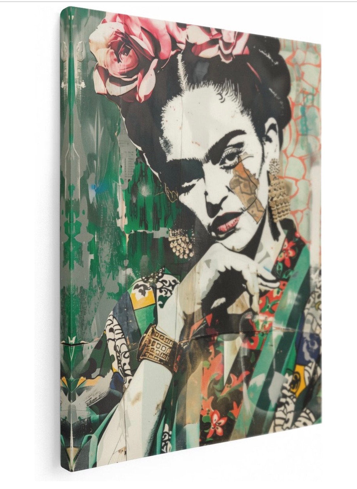 Frida Kahlo Canvas schilderij, Ophalen, Zo goed als nieuw