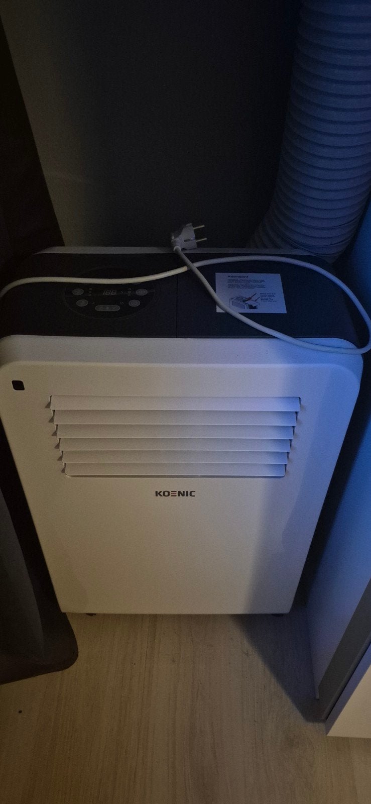 Koenic Mobiele Airco KAC100 - Koelen en Ontvochtigen, Witgoed en Apparatuur, Airco's, Ophalen, Gebruikt, Minder dan 60 m³, 3 snelheden of meer