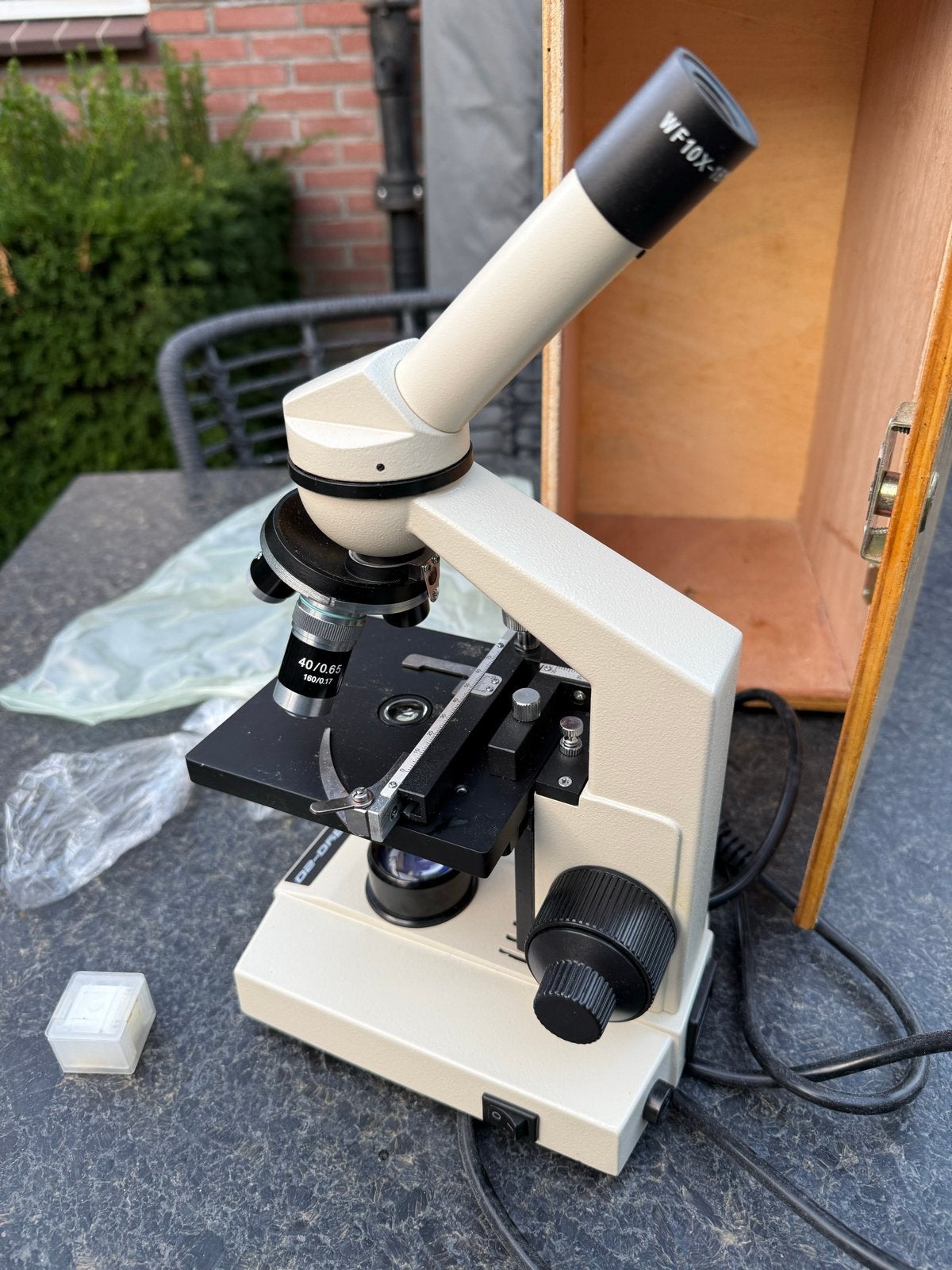 BYD-20 Biologische Microscoop met WF10x-18 Oculair, Ophalen of Verzenden, Gebruikt, 400x tot 1000x, Biologische microscoop