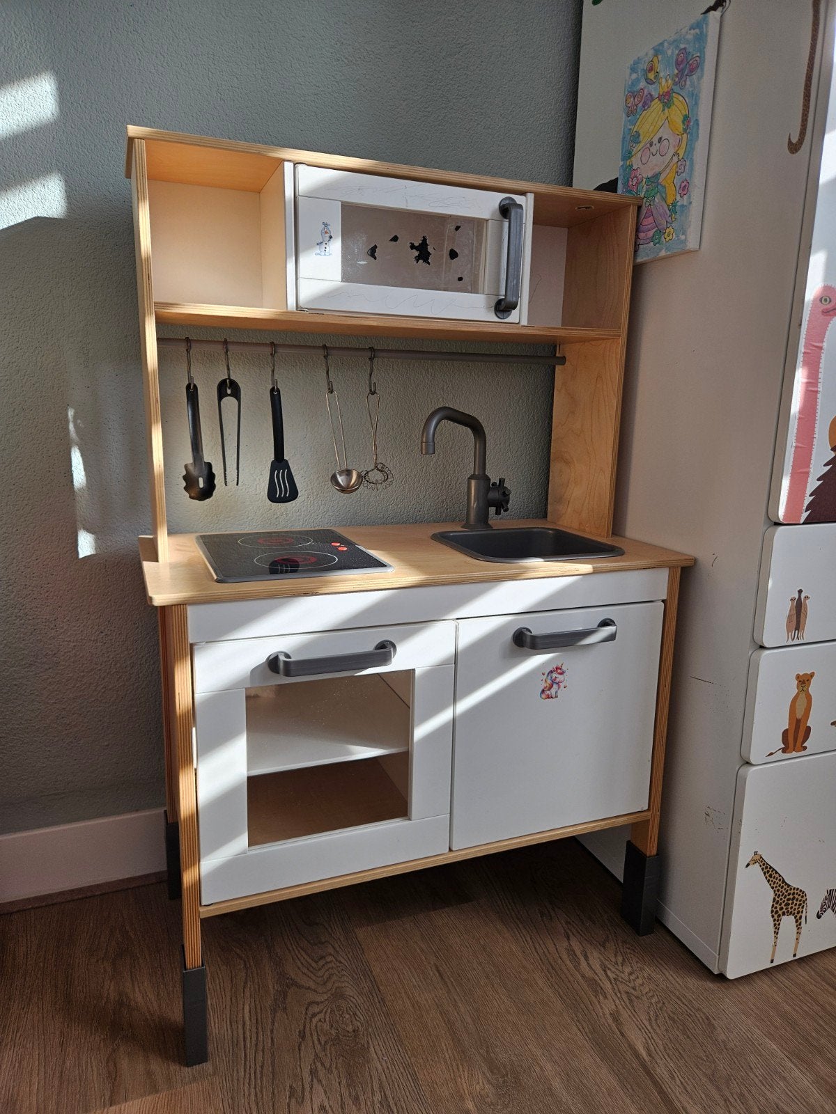 Houten speelkeuken met accessoires, Ophalen, Gebruikt, Hout, Speelkeuken