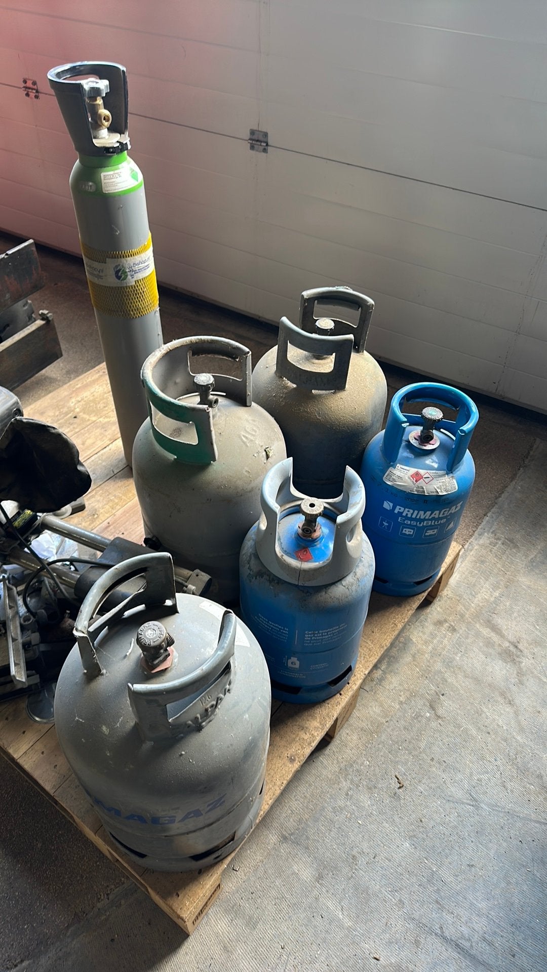 5x lege gasfles, Gebruikt, -, -, Ophalen of Verzenden