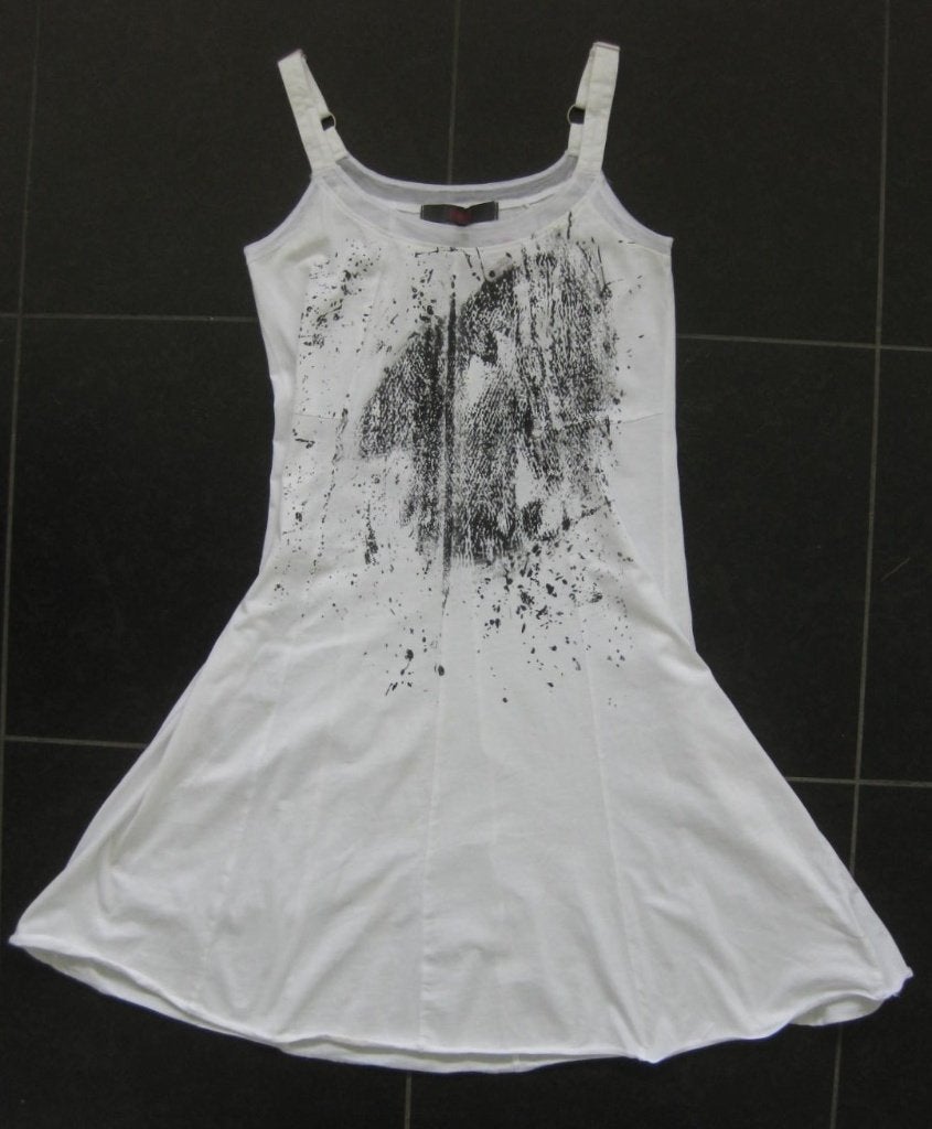 Rimini witte jurk, zomerjurk, mooie details, maat 1, 38, Maat 38/40 (M), Ophalen of Verzenden, Zo goed als nieuw, Boven de knie