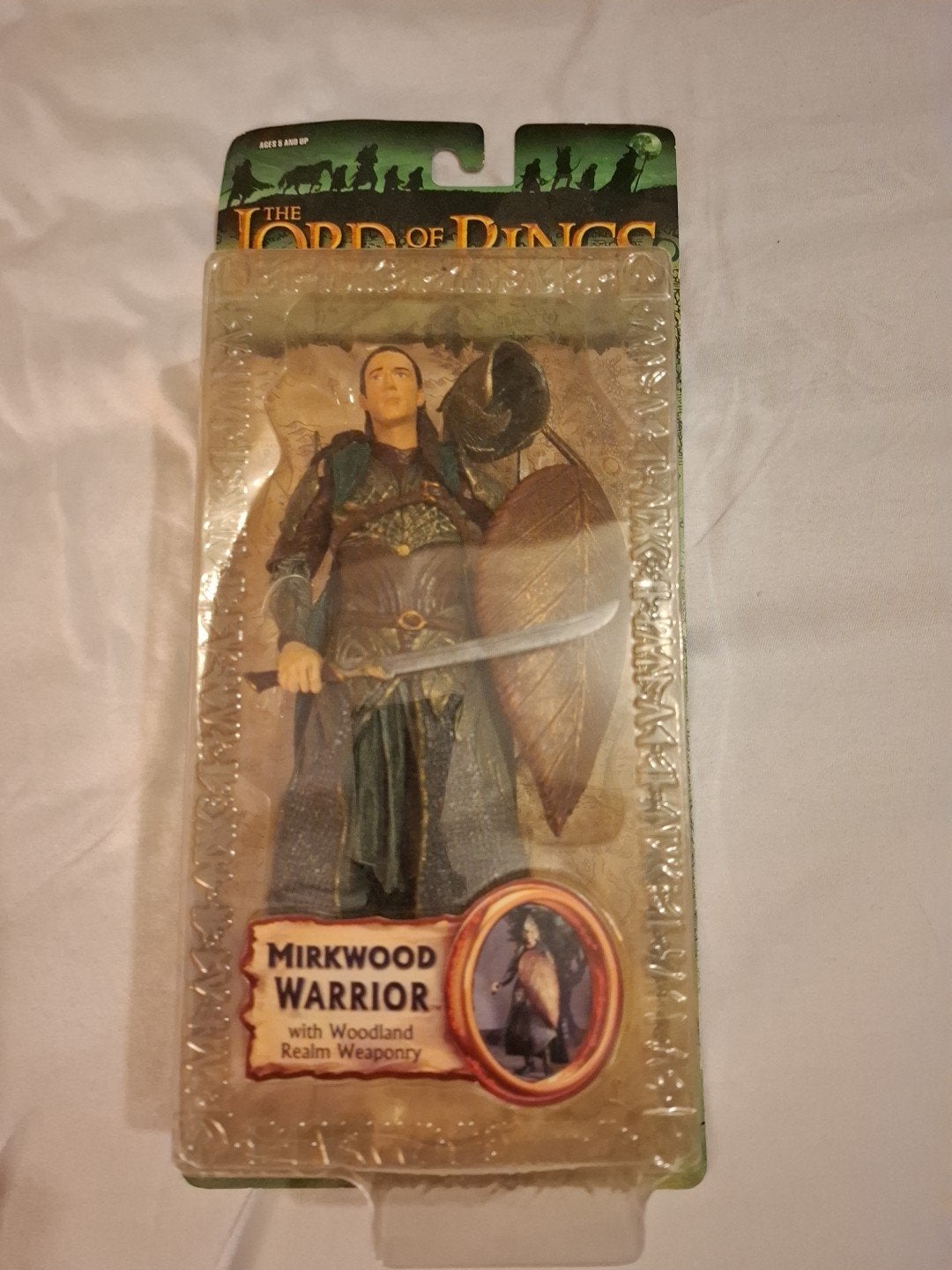 ToyBiz Lord of the Rings Mirkwood Warrior Custom Fi, Ophalen, Zo goed als nieuw, Actiefiguurtje