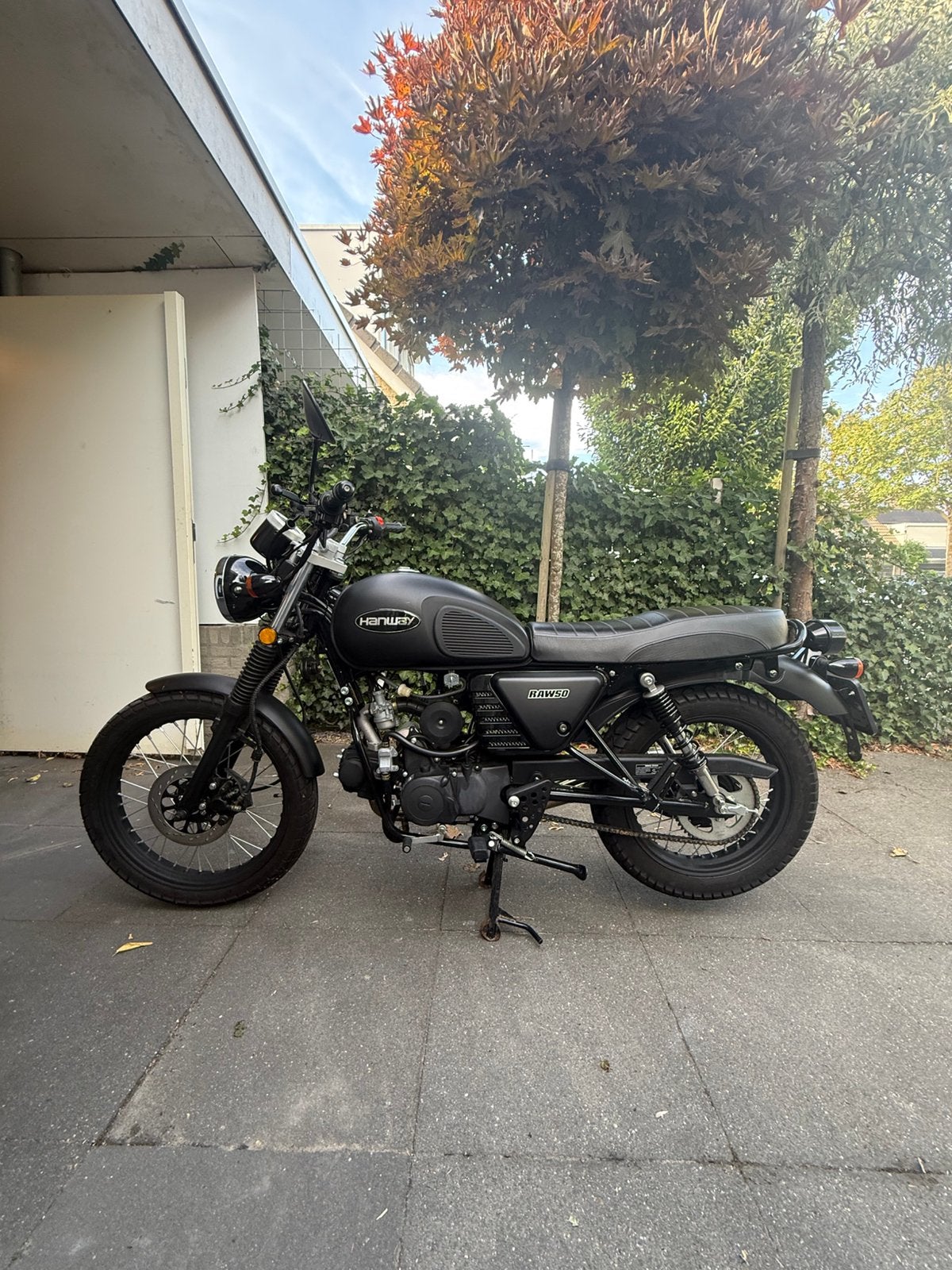 Hanway raw 50 brommer/schakelbrommer/moped, Ophalen, Maximaal 45 km/u, 49 cc, Zo goed als nieuw