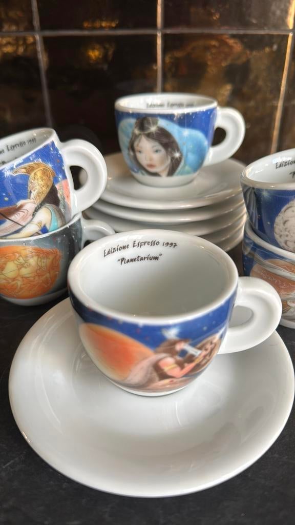 Edpresso kopjes, Verzamelen, Ophalen of Verzenden, Zo goed als nieuw, Porselein, Kop en/of schotel