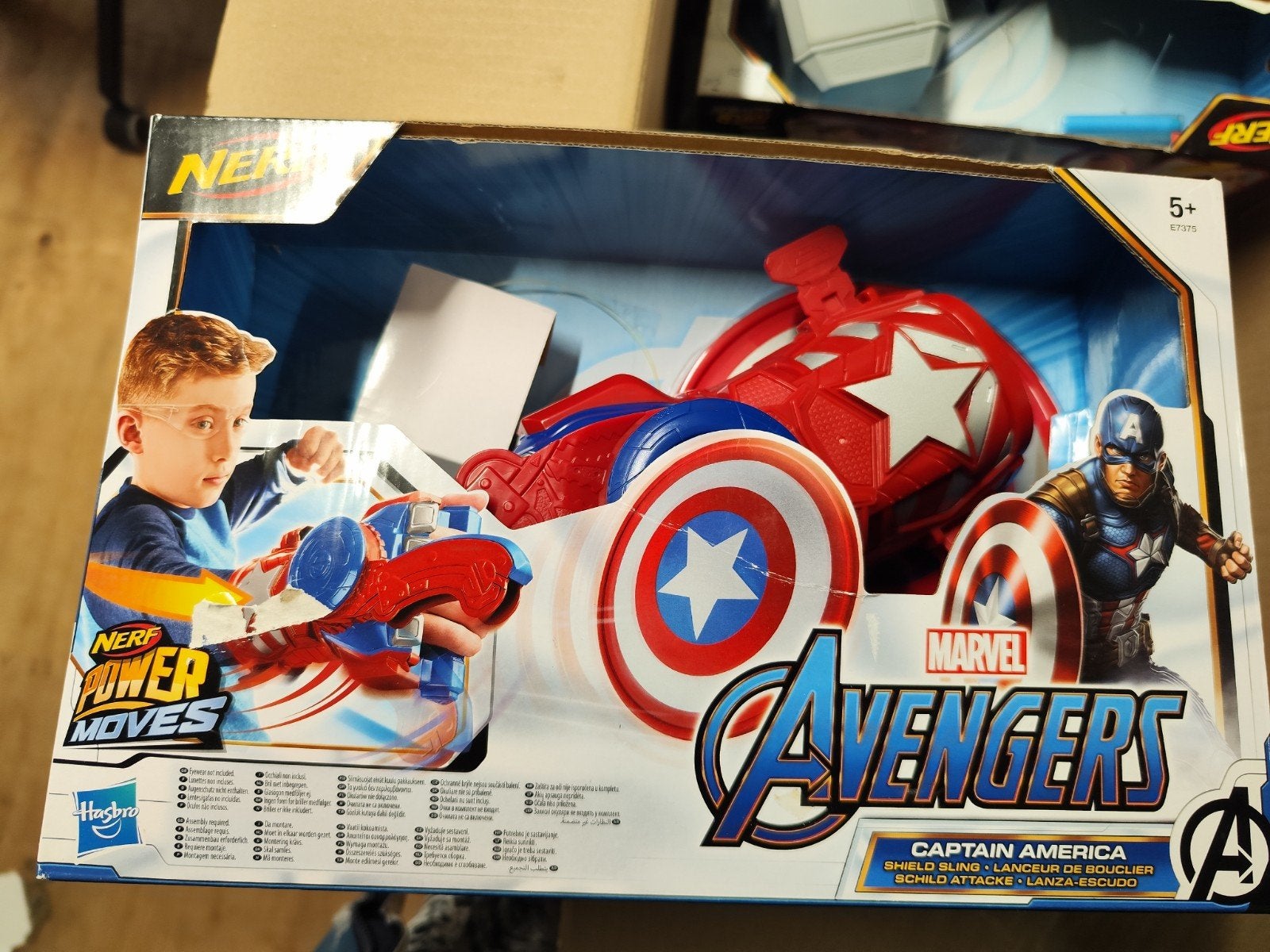 NERF Power Moves Marvel Avengers Captain America Schild, Ophalen of Verzenden, Nieuw