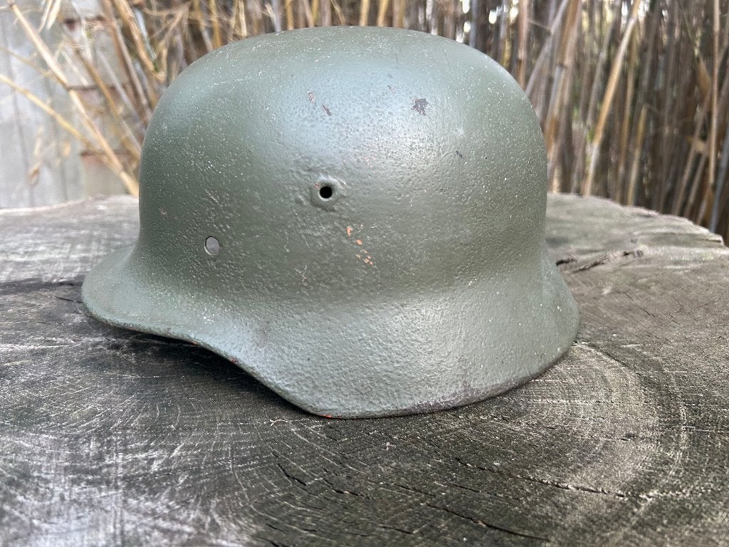 Duitse M40 helm WO2, Ophalen of Verzenden, Duitsland, Helm of Baret
