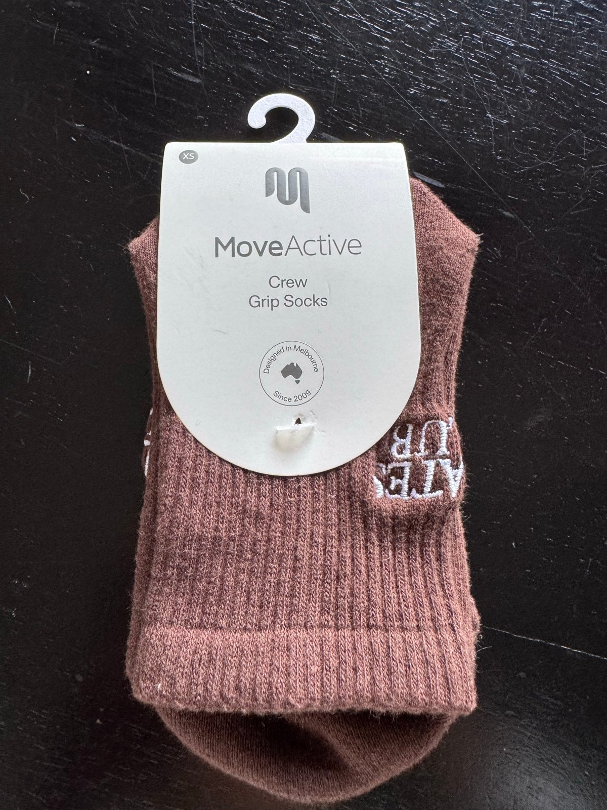 MoveActive gripsokken - Pilates Club - Maat XS, Sokken en Kniesokken, Bruin, Nieuw, Overige maten