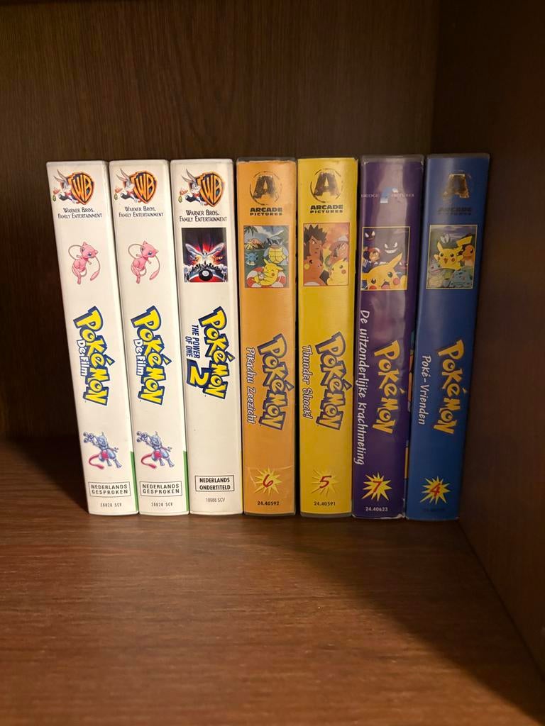 Pokémon VHS Collectie - 7 films, Cd's en Dvd's, VHS | Kinderen en Jeugd, Alle leeftijden, Ophalen of Verzenden, Zo goed als nieuw