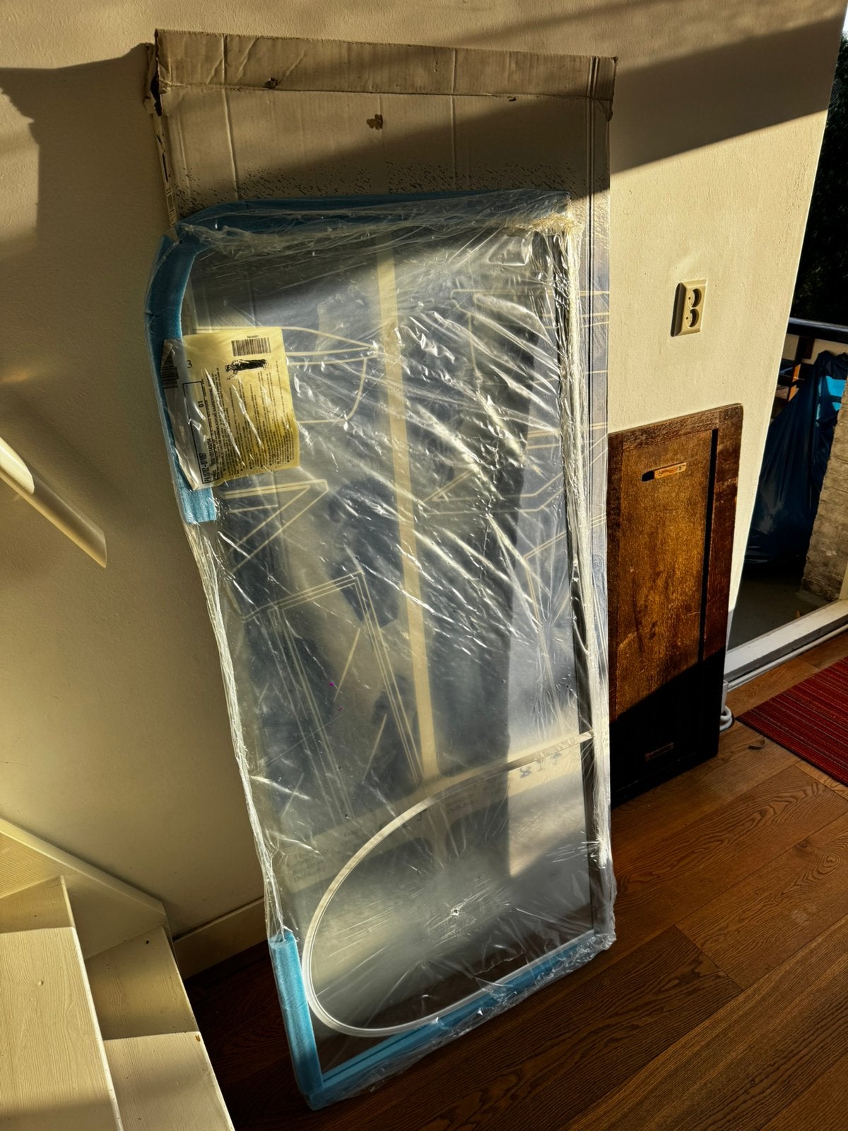 Nieuwe glazen douchewand 70 x 150 cm met montagemateriaal, Ophalen, Nieuw, Glas, Douche