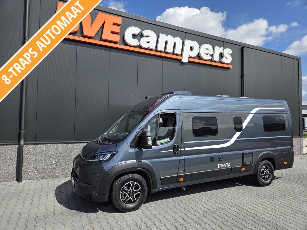 Pössl Trenta 640 Automaat - Lengtebed, Caravans en Kamperen, Campers, Automaat, Buscamper of Camperbus, Koelkast, Fiat