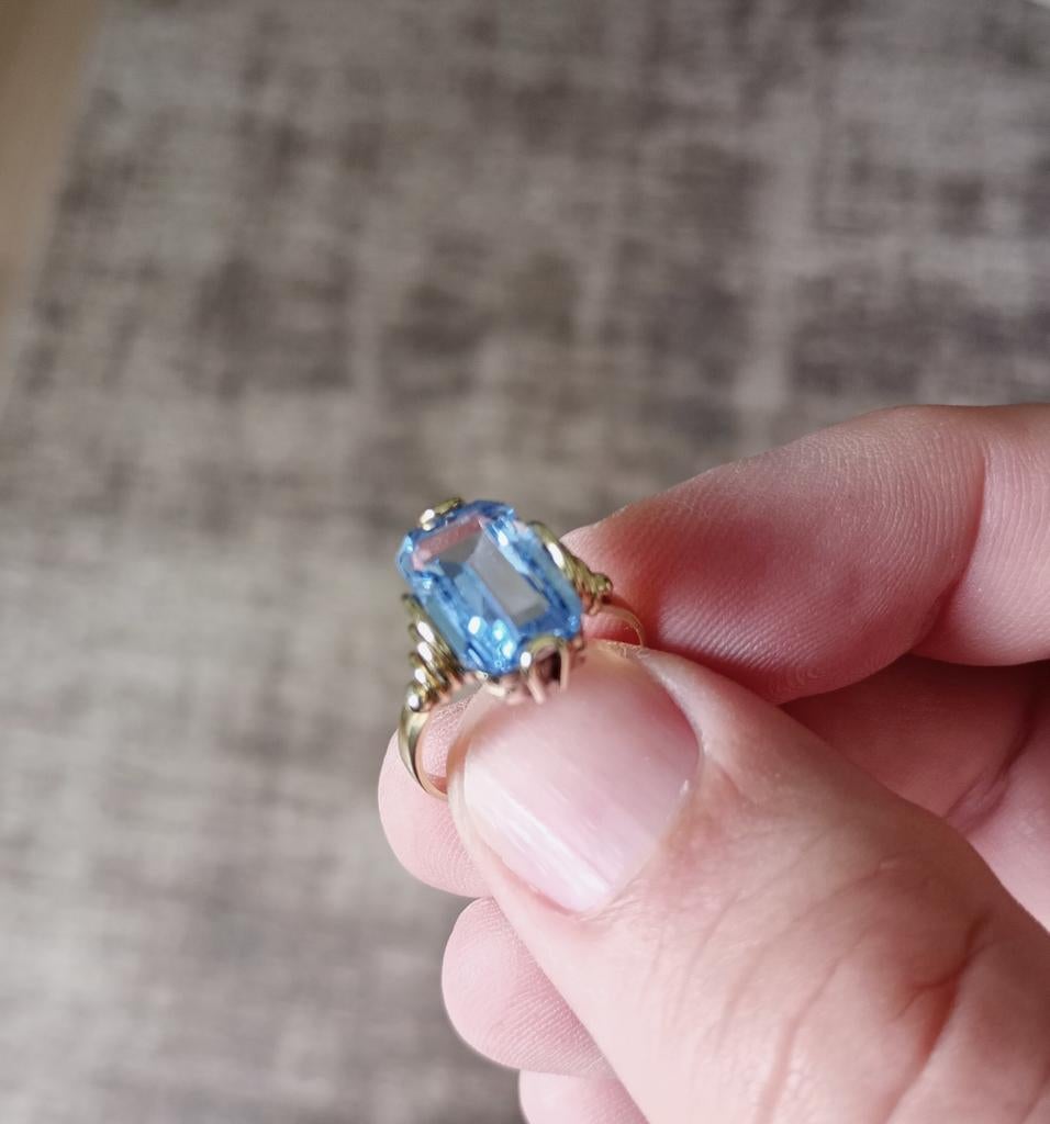 Gouden ring, Sieraden, Tassen en Uiterlijk, Ringen, Verzenden, Kleiner dan 17, Dame