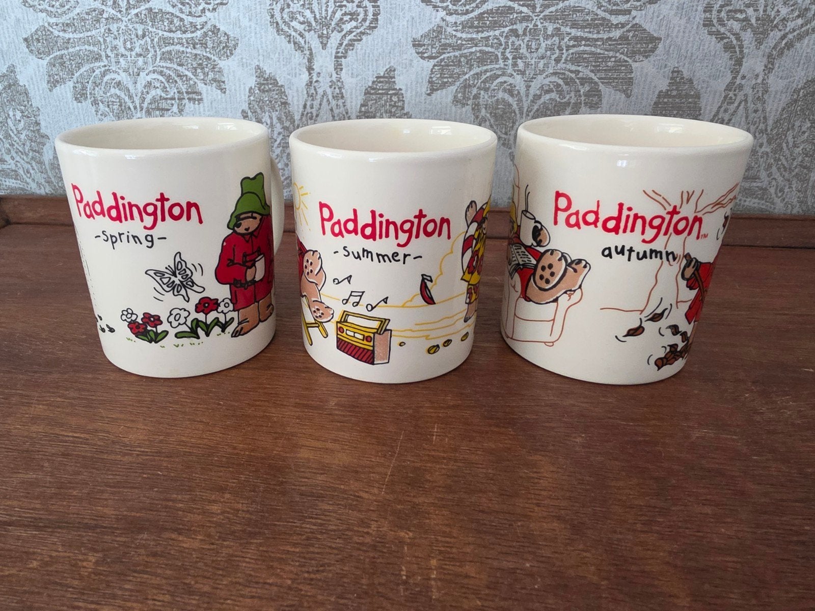 Set van 3 Vintage Beertje Paddington Mokken - Kiln Craft, Huis en Inrichting, Keuken | Servies, Gebruikt, Overige merken, Keramiek
