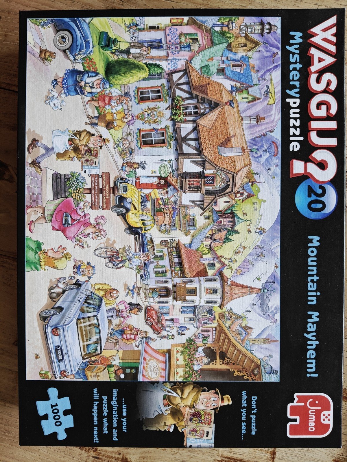 Wasgij Mystery Puzzel 20: Mountain Mayhem! 1000 stukjes, Ophalen, 500 t/m 1500 stukjes, Zo goed als nieuw